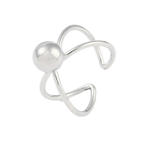 PandaHall 304 Stainless Steel Round Open Cuff Ring, Criss Cross Rings for Women, Stainless Steel Color, 11.8mm, Adjustable 304 Stainless...
PandaHall 304 Stainless Steel Round Open Cuff Ring, Criss Cross Rings for Women, Stainless Steel Color, 11.8mm, Adjustable 304 Stainless...