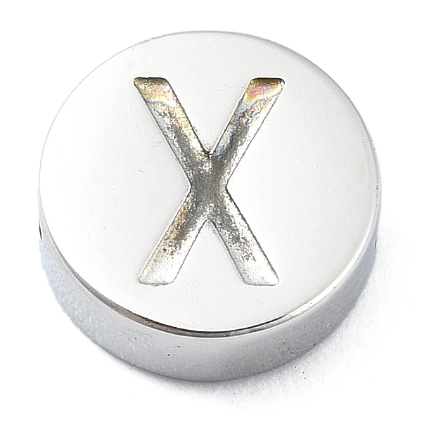 PandaHall 304 Stainless Steel Beads, Flat Round with Letter, Stainless Steel Color, Letter X, 8x3mm, Hole: 1.6mm 304 Stainless Steel Letter...
PandaHall 304 Stainless Steel Beads, Flat Round with Letter, Stainless Steel Color, Letter X, 8x3mm, Hole: 1.6mm 304 Stainless Steel Letter...