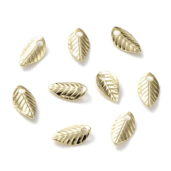PandaHall Brass Charms, Long-Lasting Plated, Leaf, Real 24K Gold Plated, 7x4x1mm, Hole: 1mm Brass Leaf
PandaHall Brass Charms, Long-Lasting Plated, Leaf, Real 24K Gold Plated, 7x4x1mm, Hole: 1mm Brass Leaf