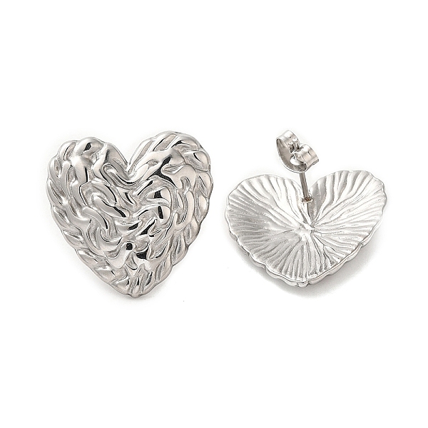 PandaHall 304 Stainless Steel Studs Earrings, Jewely for Women, Heart, Stainless Steel Color, 22x22mm 304 Stainless Steel Heart
PandaHall 304 Stainless Steel Studs Earrings, Jewely for Women, Heart, Stainless Steel Color, 22x22mm 304 Stainless Steel Heart