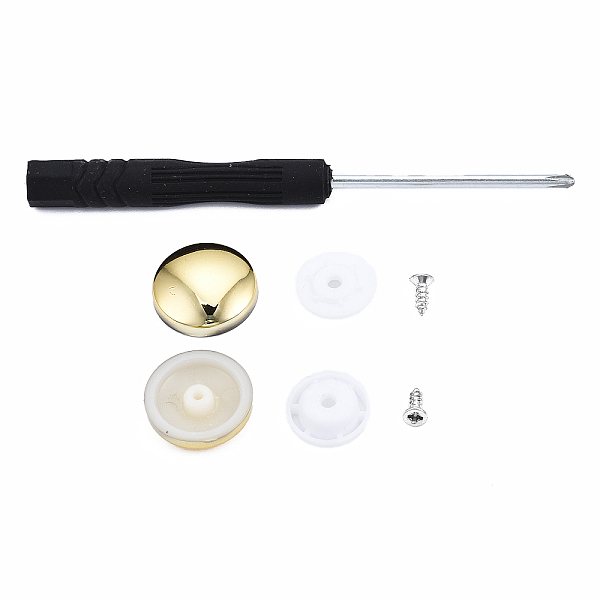 PandaHall DIY Clothing Button Accessories Set, 6Pcs Stainless Steel Craft Solid Screw Rivet, with Plastic, 1Pc Iron Cross Head Screwdriver...
PandaHall DIY Clothing Button Accessories Set, 6Pcs Stainless Steel Craft Solid Screw Rivet, with Plastic, 1Pc Iron Cross Head Screwdriver...