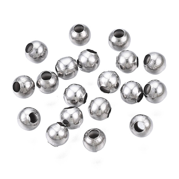 PandaHall Round 304 Stainless Steel Beads, for Jewelry Craft Making, Stainless Steel Color, 3x3mm, Hole: 1.2mm 304 Stainless Steel Round
PandaHall Round 304 Stainless Steel Beads, for Jewelry Craft Making, Stainless Steel Color, 3x3mm, Hole: 1.2mm 304 Stainless Steel Round
