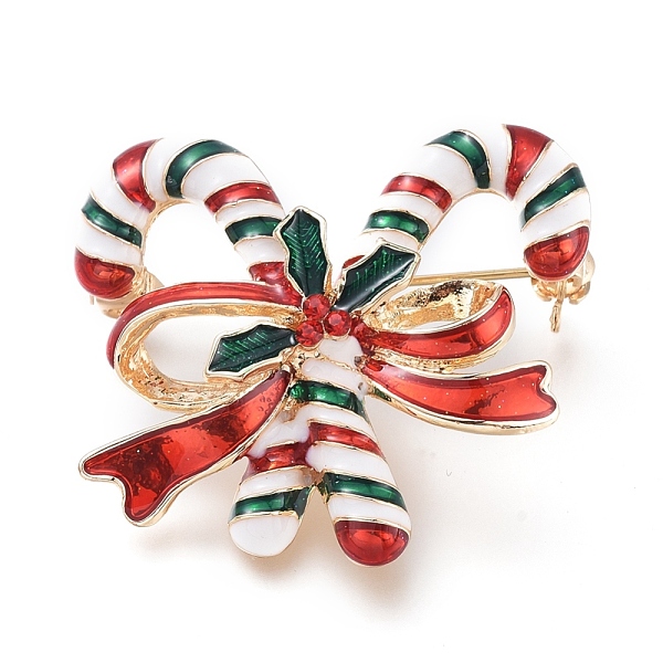 PandaHall Golden Plated Alloy Brooches, with Rhinestone and Enamel, Double Christmas Crutches, for Christmas, Colorful, 34.5x38x14.5mm, Pin..., Red
PandaHall Golden Plated Alloy Brooches, with Rhinestone and Enamel, Double Christmas Crutches, for Christmas, Colorful, 34.5x38x14.5mm, Pin..., Red