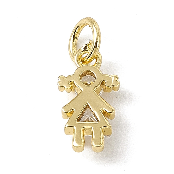PandaHall Brass Micro Pave Cubic Zirconia Charms, with Jump Rings, Girl Charms, Real 18K Gold Plated, 12x7x3mm, Hole: 3.4mm Brass+Cubic..., Clear
PandaHall Brass Micro Pave Cubic Zirconia Charms, with Jump Rings, Girl Charms, Real 18K Gold Plated, 12x7x3mm, Hole: 3.4mm Brass+Cubic..., Clear