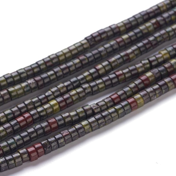 PandaHall Natural Dragon Blood Jasper Beads Strands, Heishi Beads, Flat Round/Disc, 4~4.5x2.5mm, Hole: 0.7mm, about 167pcs/strand, 15.43...
PandaHall Natural Dragon Blood Jasper Beads Strands, Heishi Beads, Flat Round/Disc, 4~4.5x2.5mm, Hole: 0.7mm, about 167pcs/strand, 15.43...
