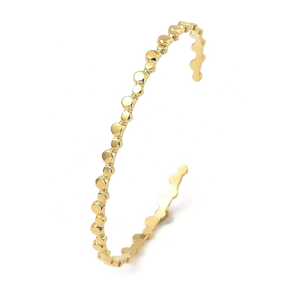PandaHall 304 Stainless Steel Cuf Bangles, Flat Round, Golden, Inner Diameter: 2-1/4 inch(5.72cm) 304 Stainless Steel Flat Round
PandaHall 304 Stainless Steel Cuf Bangles, Flat Round, Golden, Inner Diameter: 2-1/4 inch(5.72cm) 304 Stainless Steel Flat Round