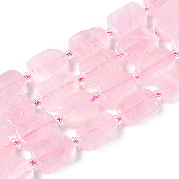 PandaHall Natural Madagascar Rose Quartz Beads Strands, with Seed Beads, Rectangle, 10~13.5x7~10x4~6mm, Hole: 0.9mm, seed beads: 3x3x2, hole..., Pink
PandaHall Natural Madagascar Rose Quartz Beads Strands, with Seed Beads, Rectangle, 10~13.5x7~10x4~6mm, Hole: 0.9mm, seed beads: 3x3x2, hole..., Pink