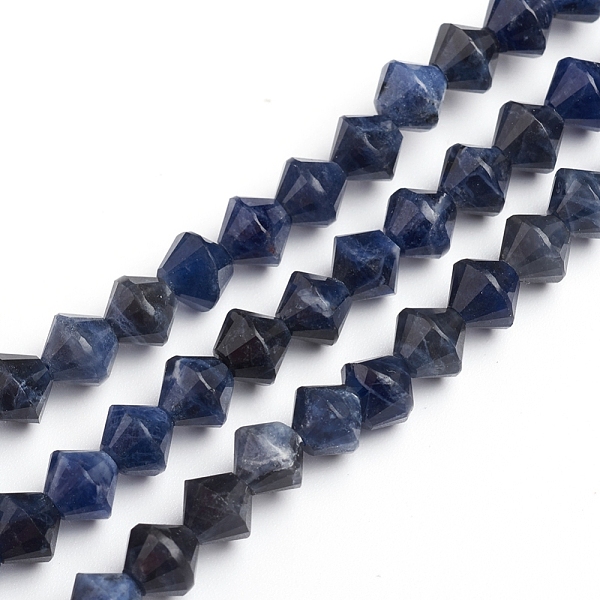 PandaHall Natural Sodalite Beads Strands, Bicone, 5.7~6x6mm, Hole: 1mm ,14.37 inch(36.5 cm) ,about 63 pcs/Strand Sodalite Bicone
PandaHall Natural Sodalite Beads Strands, Bicone, 5.7~6x6mm, Hole: 1mm ,14.37 inch(36.5 cm) ,about 63 pcs/Strand Sodalite Bicone