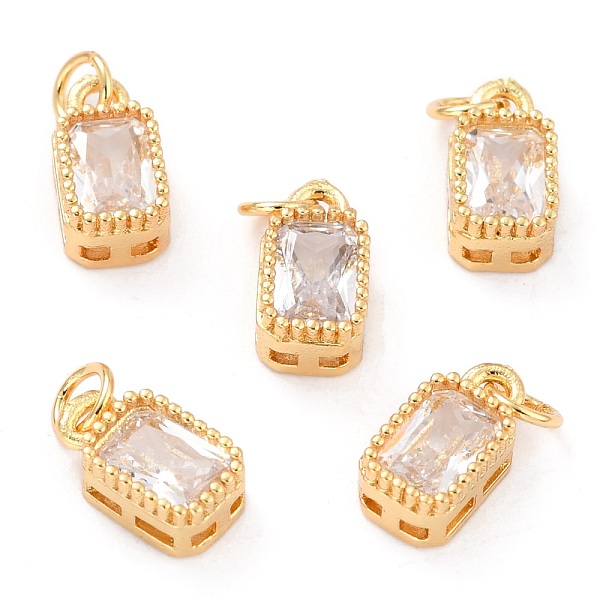 PandaHall Real 18K Gold Plated Brass Inlaid Cubic Zirconia Charms, with Jump Ring, Long-Lasting Plated, Rectangle, Clear, 9.5x5x3.5mm, Jump...
PandaHall Real 18K Gold Plated Brass Inlaid Cubic Zirconia Charms, with Jump Ring, Long-Lasting Plated, Rectangle, Clear, 9.5x5x3.5mm, Jump...