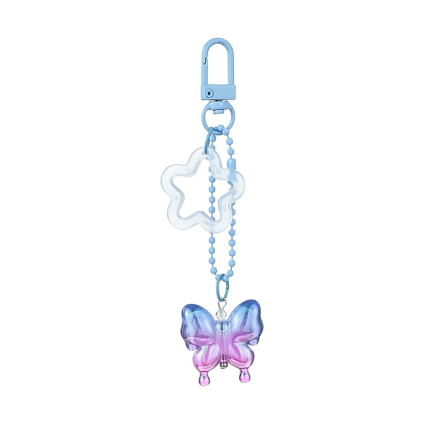 PandaHall Butterfly & Star Acrylic Pendant Decorations, with Alloy Swivel Snap Hooks Clasps, for Bag Ornaments, Light Sky Blue, 117mm...
PandaHall Butterfly & Star Acrylic Pendant Decorations, with Alloy Swivel Snap Hooks Clasps, for Bag Ornaments, Light Sky Blue, 117mm...