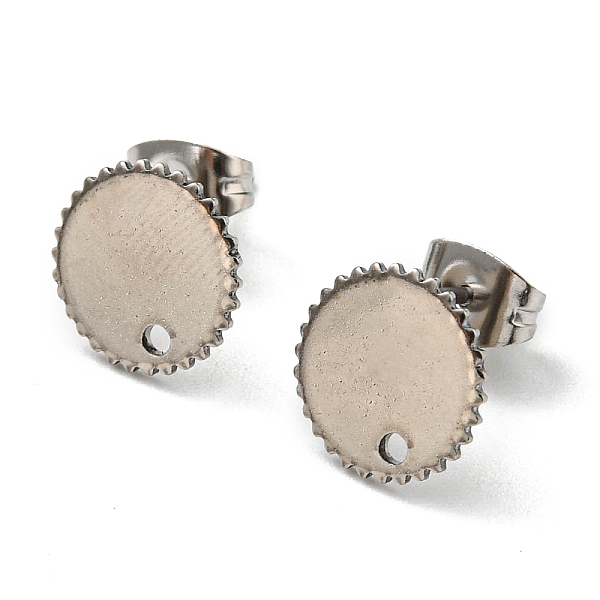 PandaHall 201 Stainless Steel Stud Earring Findings, with 304 Stainless Steel Pin & Hole & Friction Ear Nuts, Flat Round, Stainless Steel...
PandaHall 201 Stainless Steel Stud Earring Findings, with 304 Stainless Steel Pin & Hole & Friction Ear Nuts, Flat Round, Stainless Steel...
