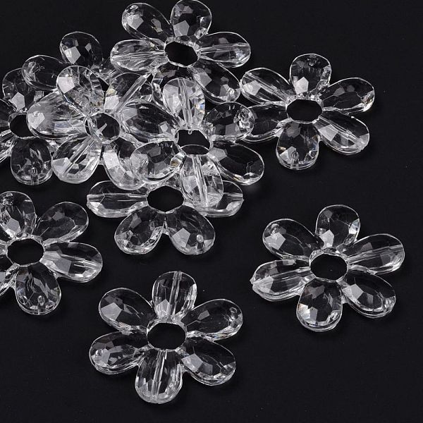 PandaHall Transparent Acrylic Links, Beads, Flower, Clear, 46x41x6mm, Hole: 2mm Acrylic Flower Clear
PandaHall Transparent Acrylic Links, Beads, Flower, Clear, 46x41x6mm, Hole: 2mm Acrylic Flower Clear