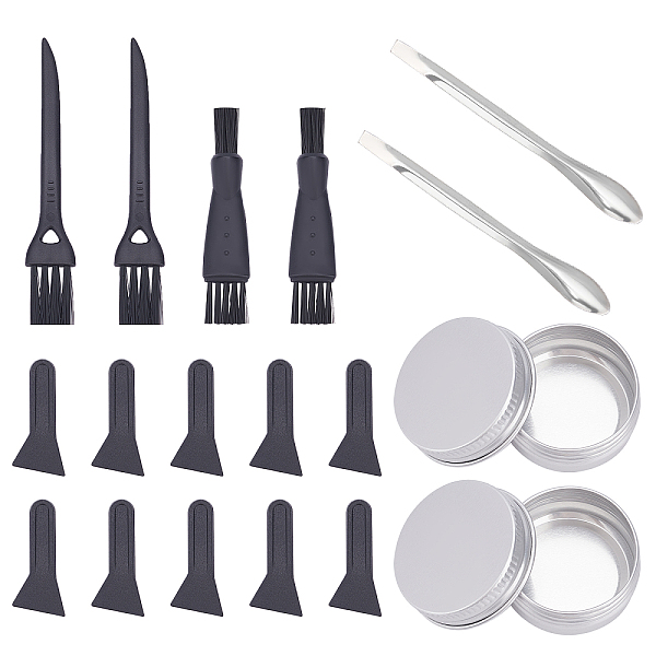 PandaHall Gorgecraft Cleaning Tools, Including Plastic Cleaning Brush, Plastic Pollen Scrapers, Double Sided Razor Trimmer Shaver Cleaning..., Black
PandaHall Gorgecraft Cleaning Tools, Including Plastic Cleaning Brush, Plastic Pollen Scrapers, Double Sided Razor Trimmer Shaver Cleaning..., Black