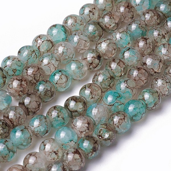PandaHall Spray Painted Glass Beads Strands, Round, Colorful, 8~8.5mm, Hole: 1.5mm, about 100pcs/strand, 31.1 inch(79cm) Glass Round
PandaHall Spray Painted Glass Beads Strands, Round, Colorful, 8~8.5mm, Hole: 1.5mm, about 100pcs/strand, 31.1 inch(79cm) Glass Round