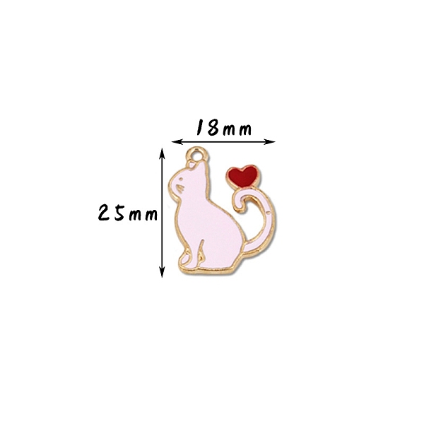 PandaHall Valentine's Day Theme, Alloy Enamel Pendants, Golden, Cat with Heart, Pink, 25x18mm Alloy+Enamel Cat Shape Pink
PandaHall Valentine's Day Theme, Alloy Enamel Pendants, Golden, Cat with Heart, Pink, 25x18mm Alloy+Enamel Cat Shape Pink