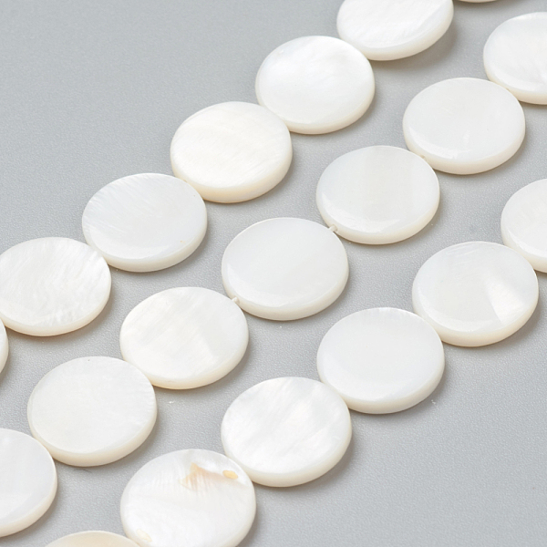 PandaHall Natural Freshwater Shell Beads, Flat Round, 15x3~3.5mm, Hole: 0.5mm, about 26pcs/strand, 15.55 inch(39.5cm) Freshwater Shell Flat...
PandaHall Natural Freshwater Shell Beads, Flat Round, 15x3~3.5mm, Hole: 0.5mm, about 26pcs/strand, 15.55 inch(39.5cm) Freshwater Shell Flat...