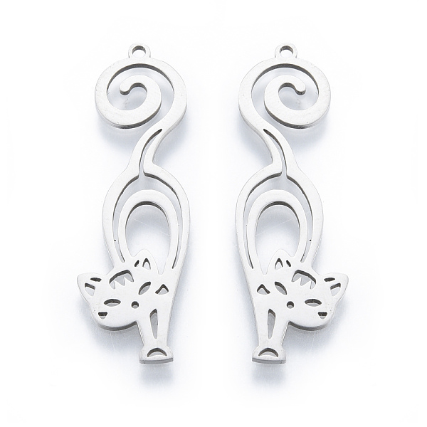 PandaHall 201 Stainless Steel Pendants, Cat, Stainless Steel Color, 39x12x1mm, Hole: 1.4mm 201 Stainless Steel Cat Shape
PandaHall 201 Stainless Steel Pendants, Cat, Stainless Steel Color, 39x12x1mm, Hole: 1.4mm 201 Stainless Steel Cat Shape