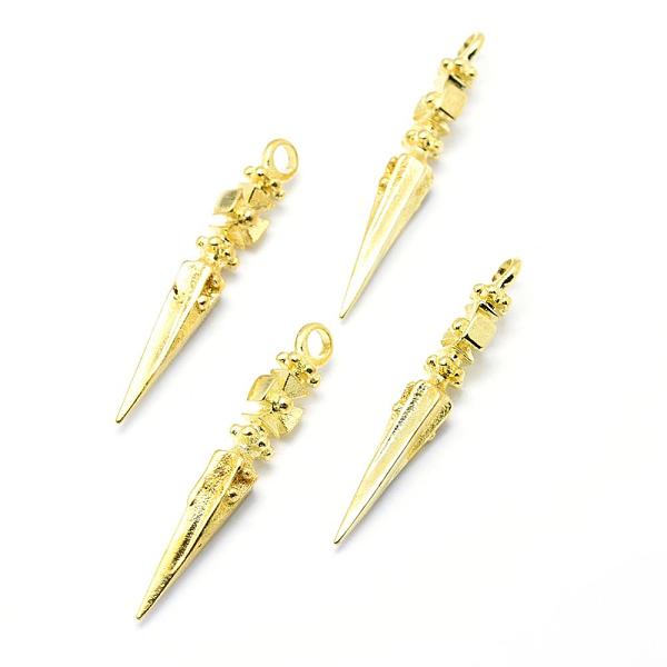 PandaHall Brass Pendants, Dorje Vajra for Buddha Jewelry, Lead Free & Cadmium Free & Nickel Free, Cone, Raw(Unplated), 48x7x7mm, Hole: 3.5mm...
PandaHall Brass Pendants, Dorje Vajra for Buddha Jewelry, Lead Free & Cadmium Free & Nickel Free, Cone, Raw(Unplated), 48x7x7mm, Hole: 3.5mm...
