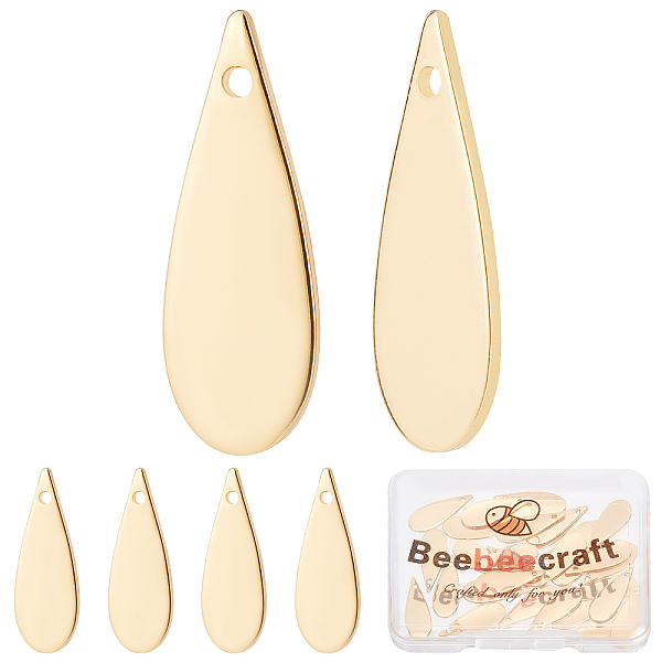PandaHall Beebeecraft 30Pcs/Box 18K Gold Plated Teardrop Charms Blank Stamping Tag Geometric Component Pendant for DIY Jewelry Making...
PandaHall Beebeecraft 30Pcs/Box 18K Gold Plated Teardrop Charms Blank Stamping Tag Geometric Component Pendant for DIY Jewelry Making...