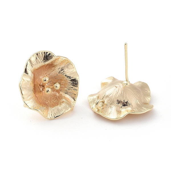 PandaHall Brass Stud Earring Findings, Flower, Nickel Free, Real 18K Gold Plated, 18.5x18mm, Hole: 1mm, Pin: 0.7mm Brass Flower
PandaHall Brass Stud Earring Findings, Flower, Nickel Free, Real 18K Gold Plated, 18.5x18mm, Hole: 1mm, Pin: 0.7mm Brass Flower