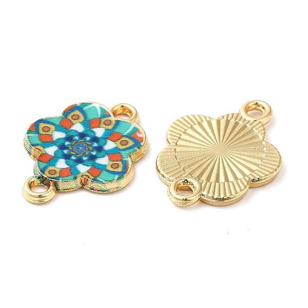 PandaHall Printed Alloy Enamel Connector Charms, Flower Links, Light Gold, Turquoise, 14x18x1.5mm, Hole: 1.5mm Alloy+Enamel Flower Green
PandaHall Printed Alloy Enamel Connector Charms, Flower Links, Light Gold, Turquoise, 14x18x1.5mm, Hole: 1.5mm Alloy+Enamel Flower Green