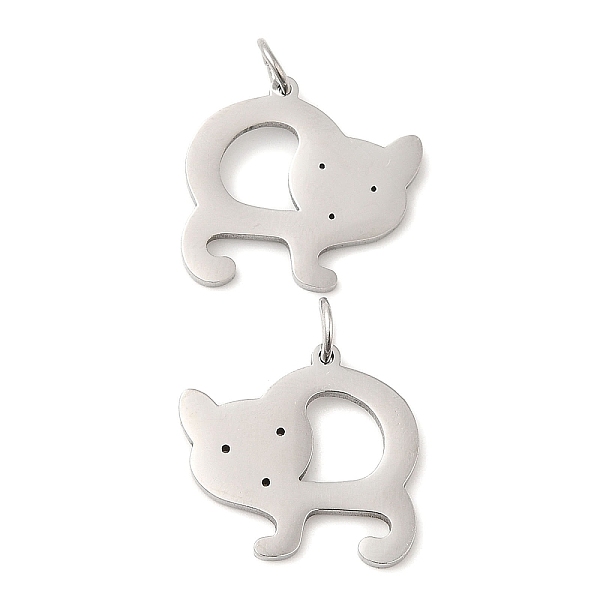 PandaHall 304 Stainless Steel Pendants, with Jump Ring, Fox Charm, Stainless Steel Color, 17.5x18x1.4mm, Hole: 3.2mm 304 Stainless Steel Fox
PandaHall 304 Stainless Steel Pendants, with Jump Ring, Fox Charm, Stainless Steel Color, 17.5x18x1.4mm, Hole: 3.2mm 304 Stainless Steel Fox