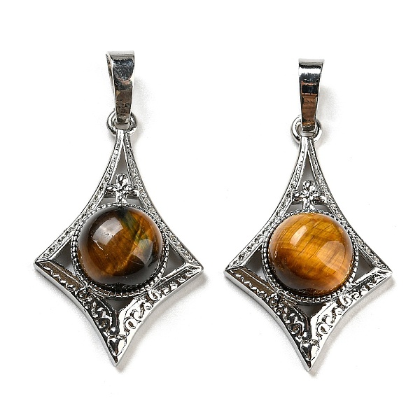 PandaHall Natural Tiger Eye Pendants, Rack Plating Brass Star Charms, Platinum, Cadmium Free & Lead Free, 32x20x9mm, Hole: 8x5mm Tiger Eye...
PandaHall Natural Tiger Eye Pendants, Rack Plating Brass Star Charms, Platinum, Cadmium Free & Lead Free, 32x20x9mm, Hole: 8x5mm Tiger Eye...