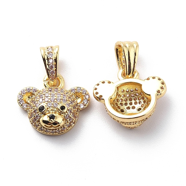 PandaHall Brass Cubic Zirconia Charms, Bear Head Charm, Real 18K Gold Plated, Clear, 14x16x6.5mm, Hole: 3.5x6.5mm Brass+Cubic Zirconia Bear...
PandaHall Brass Cubic Zirconia Charms, Bear Head Charm, Real 18K Gold Plated, Clear, 14x16x6.5mm, Hole: 3.5x6.5mm Brass+Cubic Zirconia Bear...