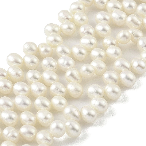 PandaHall Natural Cultured Freshwater Pearl Beads Strands, Top Drilled, Rice, Grade 6A, White, 4~5mm, Hole: 0.5mm, about 43pcs/strand, 7.09...
PandaHall Natural Cultured Freshwater Pearl Beads Strands, Top Drilled, Rice, Grade 6A, White, 4~5mm, Hole: 0.5mm, about 43pcs/strand, 7.09...
