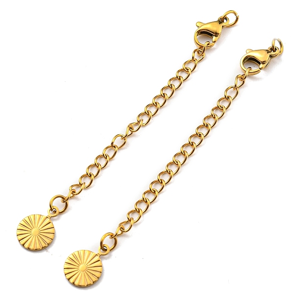 PandaHall 304 Stainless Steel Curb Chain Extender, End Chains with Lobster Claw Clasps and Sun Chain Tabs, Real 18K Gold Plated, 68mm 304...
PandaHall 304 Stainless Steel Curb Chain Extender, End Chains with Lobster Claw Clasps and Sun Chain Tabs, Real 18K Gold Plated, 68mm 304...