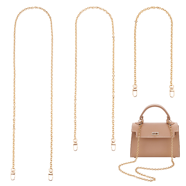 PandaHall WADORN 3Pcs 3 Style Iron Cable Chain Bag Shoulder Straps, with Alloy Swivel Clasp, for Bag Replacement Accessories, Golden...
PandaHall WADORN 3Pcs 3 Style Iron Cable Chain Bag Shoulder Straps, with Alloy Swivel Clasp, for Bag Replacement Accessories, Golden...