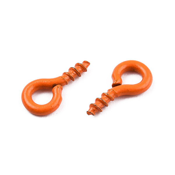 PandaHall Spray Painted Iron Screw Eye Pin Peg Bails, For Half Drilled Beads, Cadmium Free & Nickel Free & Lead Free, Dark Orange, 8x4x1mm...
PandaHall Spray Painted Iron Screw Eye Pin Peg Bails, For Half Drilled Beads, Cadmium Free & Nickel Free & Lead Free, Dark Orange, 8x4x1mm...