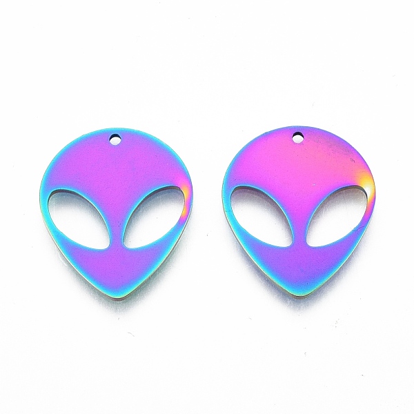 PandaHall 201 Stainless Steel Pendants, Saucer Man, Rainbow Color, 25x21x1.5mm, Hole: 1.6mm 201 Stainless Steel Others
PandaHall 201 Stainless Steel Pendants, Saucer Man, Rainbow Color, 25x21x1.5mm, Hole: 1.6mm 201 Stainless Steel Others