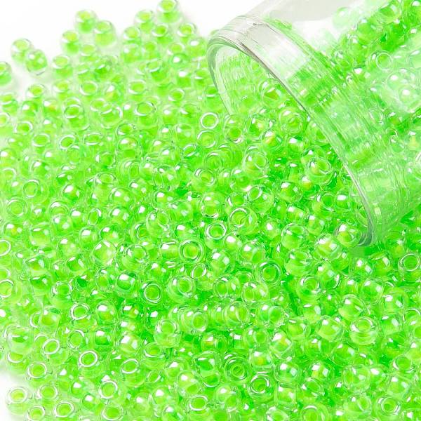 PandaHall TOHO Round Seed Beads, Japanese Seed Beads, (805) Luminous Neon Green, 8/0, 3mm, Hole: 1mm, about 220pcs/10g Glass Green
PandaHall TOHO Round Seed Beads, Japanese Seed Beads, (805) Luminous Neon Green, 8/0, 3mm, Hole: 1mm, about 220pcs/10g Glass Green