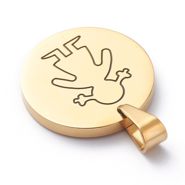 PandaHall Ion Plating(IP) 304 Stainless Steel Pendants, with Enamel, Manual Polishing, Flat Round with Silhouette Girl, Golden, 25x3mm, Hole...
PandaHall Ion Plating(IP) 304 Stainless Steel Pendants, with Enamel, Manual Polishing, Flat Round with Silhouette Girl, Golden, 25x3mm, Hole...