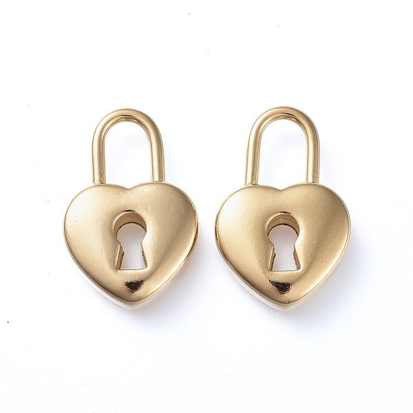 PandaHall Ion Plating(IP) 304 Stainless Steel Pendants, Heart Lock, Golden, 19.5x13x5mm, Hole: 4.5x7mm 304 Stainless Steel Lock
PandaHall Ion Plating(IP) 304 Stainless Steel Pendants, Heart Lock, Golden, 19.5x13x5mm, Hole: 4.5x7mm 304 Stainless Steel Lock