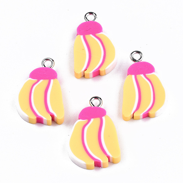 PandaHall Handmade Polymer Clay Pendants, with Platinum Tone Iron Findings, Banana, Gold, 21~22x14~15x4.5mm, Hole: 2mm Polymer Clay Fruit...
PandaHall Handmade Polymer Clay Pendants, with Platinum Tone Iron Findings, Banana, Gold, 21~22x14~15x4.5mm, Hole: 2mm Polymer Clay Fruit...