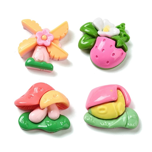 PandaHall Opaque Resin Cabochons, Windmill & Strawberry & Mushroom, Mixed Shapes, Mixed Color, 21.5~26x24~26x7.5~10mm Resin Mixed Shapes..., Multicolor
PandaHall Opaque Resin Cabochons, Windmill & Strawberry & Mushroom, Mixed Shapes, Mixed Color, 21.5~26x24~26x7.5~10mm Resin Mixed Shapes..., Multicolor