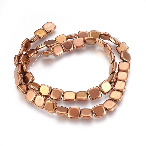 PandaHall Electroplated Non-magnetic Synthetic Hematite Beads Strands, Polish, Square, Copper Plated, 8x8x2.5mm, Hole: 1mm, about...
PandaHall Electroplated Non-magnetic Synthetic Hematite Beads Strands, Polish, Square, Copper Plated, 8x8x2.5mm, Hole: 1mm, about...