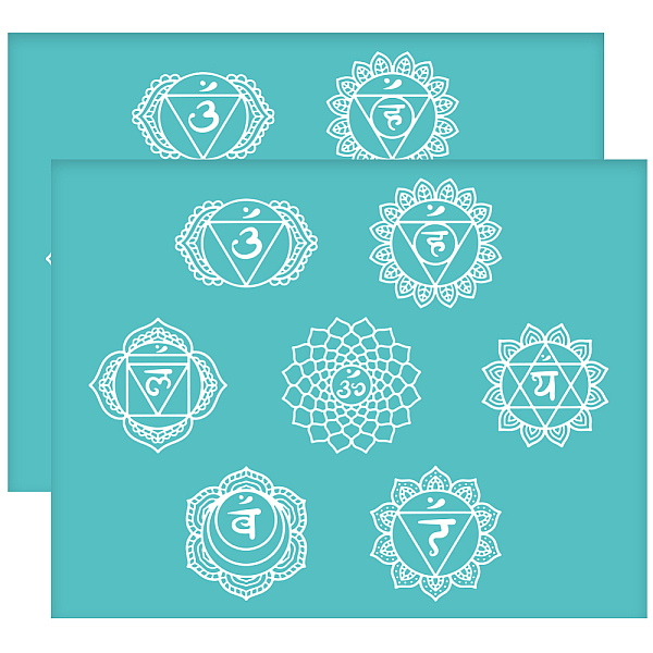 PandaHall OLYCRAFT 2Pcs 11x8.6 Inch Chakra Theme Self-Adhesive Silk Screen Printing Stencil Mandala Lotus Silk Screen Stencil Mandala Flower...
PandaHall OLYCRAFT 2Pcs 11x8.6 Inch Chakra Theme Self-Adhesive Silk Screen Printing Stencil Mandala Lotus Silk Screen Stencil Mandala Flower...