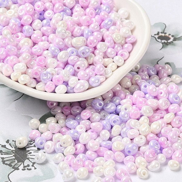 PandaHall 6/0 Glass Seed Beads, Opaque Colours Luster, Teardrop, Mixed Color, 4.5~5x4x3~3.5mm, Hole: 0.9mm, about 5625Pcs/Pound Glass..., Multicolor
PandaHall 6/0 Glass Seed Beads, Opaque Colours Luster, Teardrop, Mixed Color, 4.5~5x4x3~3.5mm, Hole: 0.9mm, about 5625Pcs/Pound Glass..., Multicolor