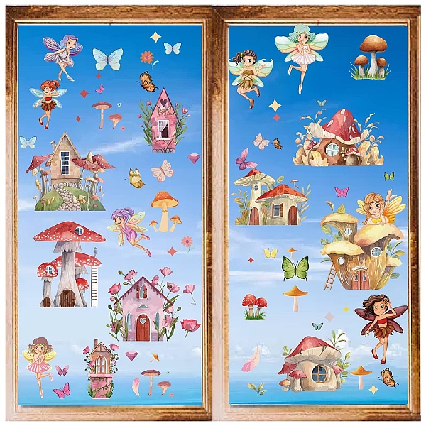 PandaHall CRASPIRE 16 Sheets Fairy Wall Stickers Angel Stickers Mushroom House Butterfly Flower Window Stickers PVC Waterproof Self Adhesive...
PandaHall CRASPIRE 16 Sheets Fairy Wall Stickers Angel Stickers Mushroom House Butterfly Flower Window Stickers PVC Waterproof Self Adhesive...