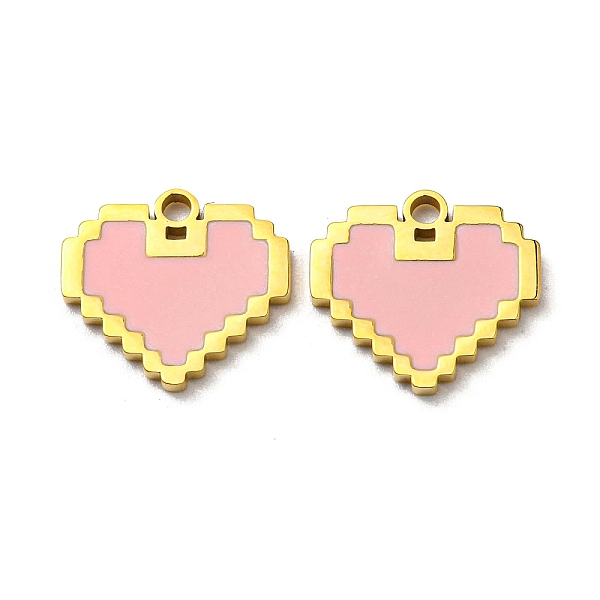 PandaHall 304 Stainless Steel Enamel Charms, Heart Charms, Pink, Real 14K Gold Plated, 12x13x1.5mm, Hole: 1.5mm Stainless Steel+Enamel Heart...
PandaHall 304 Stainless Steel Enamel Charms, Heart Charms, Pink, Real 14K Gold Plated, 12x13x1.5mm, Hole: 1.5mm Stainless Steel+Enamel Heart...