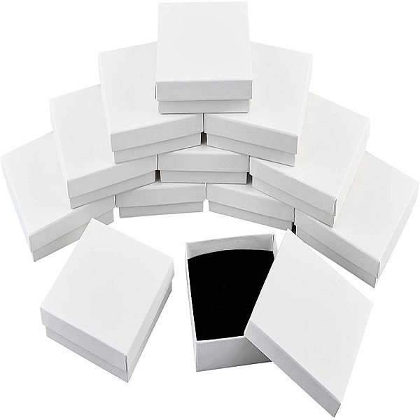PandaHall Cardboard Gift Box Jewelry Set Boxes, for Necklace, Earrings, with Black Sponge Inside, Square, White, about 9.3x9.3x3.1cm, Inner...
PandaHall Cardboard Gift Box Jewelry Set Boxes, for Necklace, Earrings, with Black Sponge Inside, Square, White, about 9.3x9.3x3.1cm, Inner...