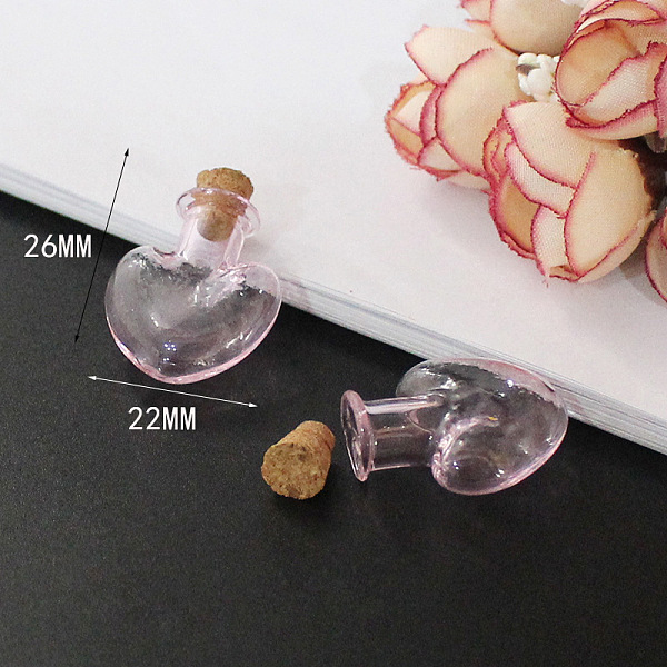 PandaHall Miniature Glass Bottles, with Cork Stoppers, Empty Wishing Bottles, for Dollhouse Accessories, Jewelry Making, Heart Pattern..., Pink
PandaHall Miniature Glass Bottles, with Cork Stoppers, Empty Wishing Bottles, for Dollhouse Accessories, Jewelry Making, Heart Pattern..., Pink