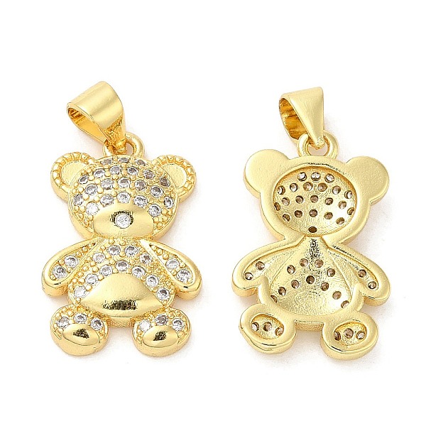 PandaHall Brass Micro Pave Cubic Zirconia Pendants, Lead Free & Cadmium Free, Bear Charms, Real 18K Gold Plated, 20x13x3mm, Hole: 5x3.6mm..., Clear
PandaHall Brass Micro Pave Cubic Zirconia Pendants, Lead Free & Cadmium Free, Bear Charms, Real 18K Gold Plated, 20x13x3mm, Hole: 5x3.6mm..., Clear