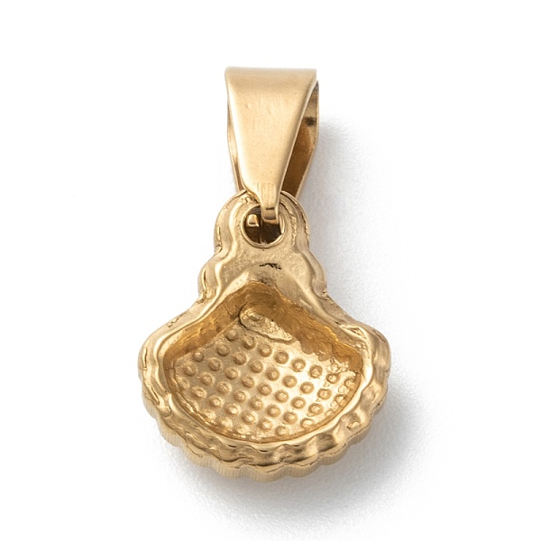 PandaHall 304 Stainless Steel Pendants, Ocean Theme, Shell, Golden, 12.5x11.5x4mm, Hole: 3mm 304 Stainless Steel Shell Shape
PandaHall 304 Stainless Steel Pendants, Ocean Theme, Shell, Golden, 12.5x11.5x4mm, Hole: 3mm 304 Stainless Steel Shell Shape
