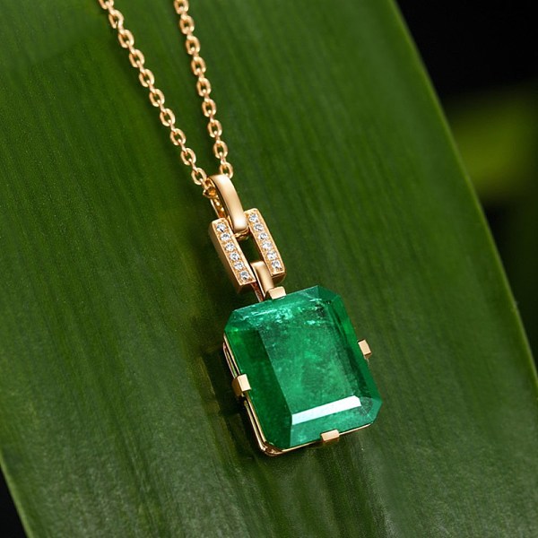 PandaHall Glass Pendant Necklaces, with Clear Cubic Zirconia and Brass Cable Chain, Rectangle, Green, Real 18K Gold Plated, 17.32 inch(44cm)...
PandaHall Glass Pendant Necklaces, with Clear Cubic Zirconia and Brass Cable Chain, Rectangle, Green, Real 18K Gold Plated, 17.32 inch(44cm)...