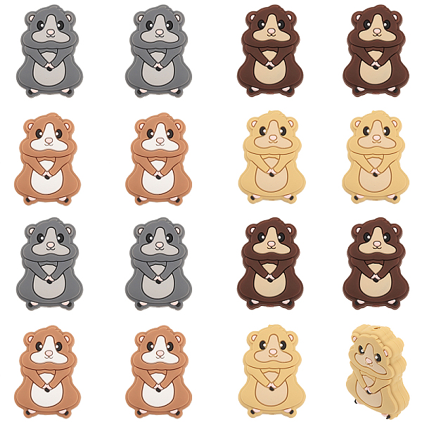 PandaHall CHGCRAFT 16Pcs 4 Colors Squirrel Food Grade Eco-Friendly Silicone Beads, Chewing Beads For Teethers, DIY Nursing Necklaces Making..., Multicolor
PandaHall CHGCRAFT 16Pcs 4 Colors Squirrel Food Grade Eco-Friendly Silicone Beads, Chewing Beads For Teethers, DIY Nursing Necklaces Making..., Multicolor