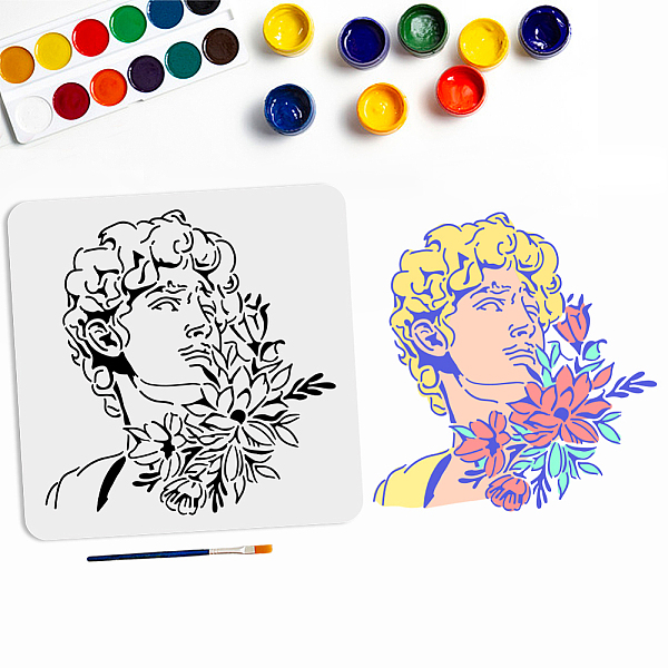 PandaHall MAYJOYDIY US 1Pc PET Hollow Out Drawing Painting Stencils, for DIY Scrapbook, Photo Album, with 1Pc Art Paint Brushes, Human...
PandaHall MAYJOYDIY US 1Pc PET Hollow Out Drawing Painting Stencils, for DIY Scrapbook, Photo Album, with 1Pc Art Paint Brushes, Human...